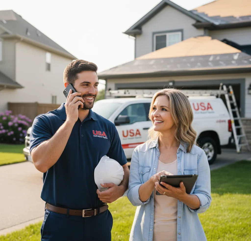USA Roof Repair Experts customer support in Tillson